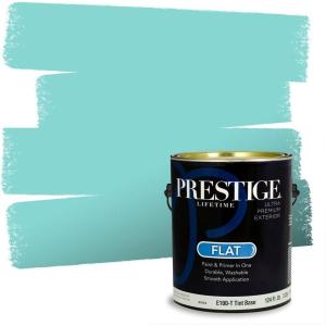 imagePRESTIGE Paints Interior Paint and Primer In One 1Gallon SemiGloss Comparable Match of Benjamin Moore Colonial Blue661BMPCM