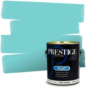 imagePRESTIGE Paints Interior Paint and Primer In One 1Gallon SemiGloss Comparable Match of Benjamin Moore Colonial Blue662BMPCM
