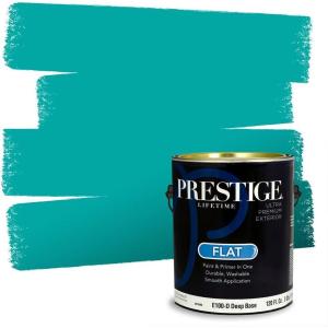 imagePRESTIGE Paints Interior Paint and Primer In One 1Gallon SemiGloss Comparable Match of Benjamin Moore Colonial Blue664BMPCM