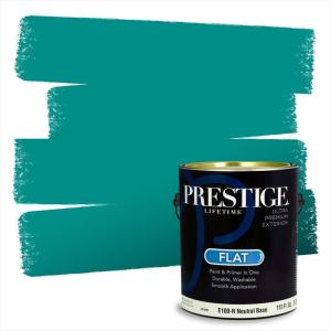 imagePRESTIGE Paints Interior Paint and Primer In One 1Gallon SemiGloss Comparable Match of Benjamin Moore Colonial Blue665BMPCM