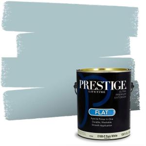 imagePRESTIGE Paints Interior Paint and Primer In One 1Gallon SemiGloss Comparable Match of Benjamin Moore Colonial Blue717BMPCM