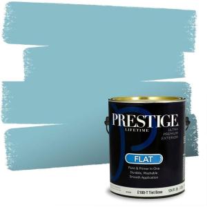 imagePRESTIGE Paints Interior Paint and Primer In One 1Gallon SemiGloss Comparable Match of Benjamin Moore Colonial Blue724BMPCM