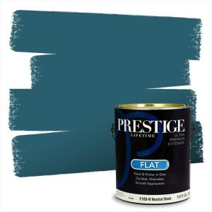 imagePRESTIGE Paints Interior Paint and Primer In One 1Gallon SemiGloss Comparable Match of Benjamin Moore Colonial Blue728BMPCM