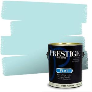 imagePRESTIGE Paints Interior Paint and Primer In One 1Gallon SemiGloss Comparable Match of Benjamin Moore Colonial Blue736BMPCM