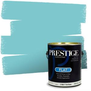 imagePRESTIGE Paints Interior Paint and Primer In One 1Gallon SemiGloss Comparable Match of Benjamin Moore Colonial Blue739BMPCM