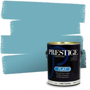 imagePRESTIGE Paints Interior Paint and Primer In One 1Gallon SemiGloss Comparable Match of Benjamin Moore Colonial Blue747BMPCM