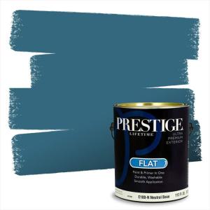 imagePRESTIGE Paints Interior Paint and Primer In One 1Gallon SemiGloss Comparable Match of Benjamin Moore Colonial Blue749BMPCM