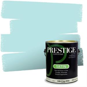 imagePRESTIGE Paints Interior Paint and Primer In One 1Gallon SemiGloss Comparable Match of Benjamin Moore Colonial BlueBlue Diamond