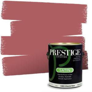 imagePRESTIGE Paints Interior Paint and Primer in One 1 Gallon SemiGloss RosetteRed Pepper