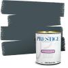 imagePRESTIGE Paints P400T1648BM Interior Paint and Primer In One Satin Comparable Match of Benjamin Moore 1 gallon Slate Blue1652BMPCM