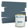 imagePRESTIGE Paints P400T1648BM Interior Paint and Primer In One Satin Comparable Match of Benjamin Moore 1 gallon Slate Blue1659BMPCM
