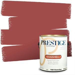 imagePRESTIGE Interior Paint and Primer in One Old Rose SemiGloss 1 GallonCranberry Splash