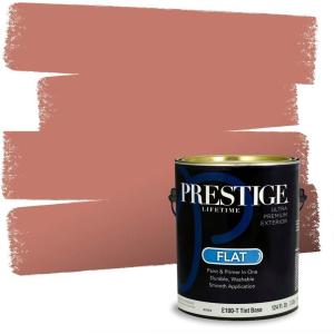 imagePRESTIGE Paints Interior Paint and Primer In One 1Gallon Flat Comparable Match of Benjamin Moore Spiced Apple Cider1201BMPCM