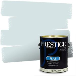 imagePRESTIGE Paints P400T1648BM Interior Paint and Primer In One Satin Comparable Match of Benjamin Moore 1 gallon Slate Blue1660BMPCM